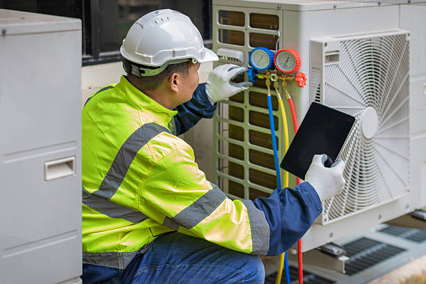 Professional Hvac technician working in Greenville, SC